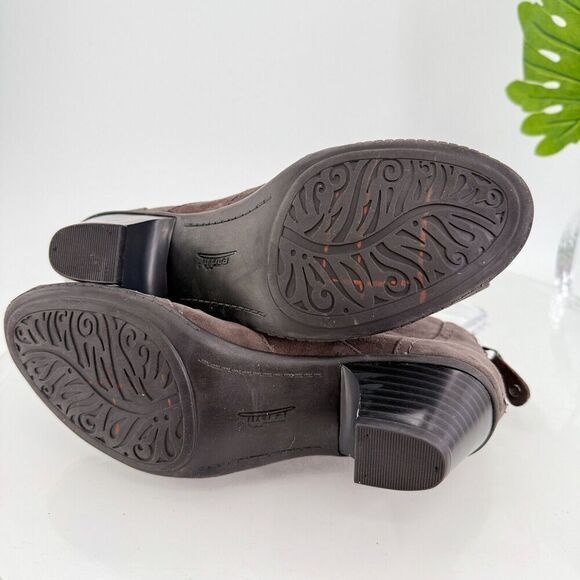 Earth Women's Aurora Sandal Size 8 Block Heel Slingback Open Toe Brown Shoes - Picture 11 of 14